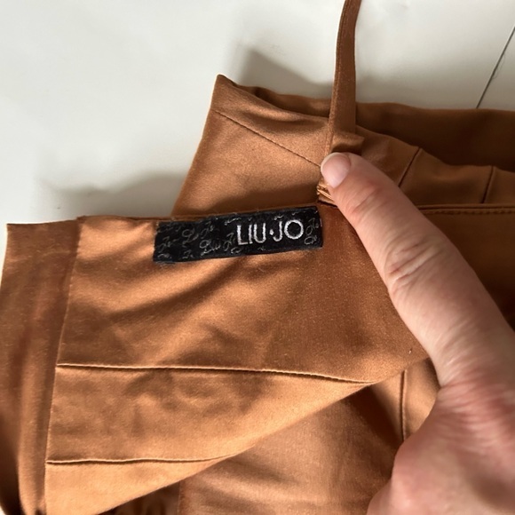LIU Jo Milano brown mini dress size 40- M corset back zipper bustier - Picture 12 of 16